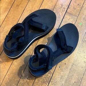 Black Teva Strappy Sandals